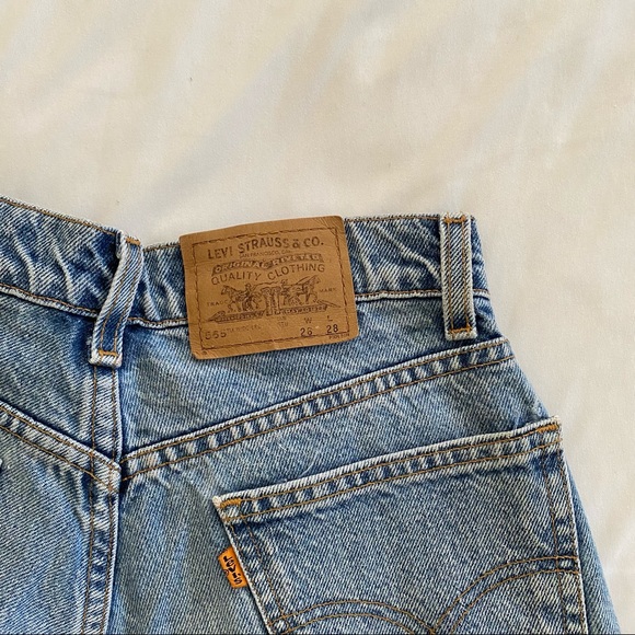 vintage wide leg levis 565 - Picture 8 of 9